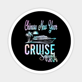 Chinese New Year Cruise 2024 Family Friends Vacation Matching Tee Magnet